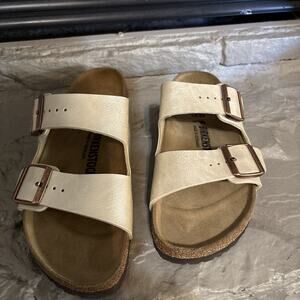 Birkenstock Arizona BS Sandals Graceful Pearl White Women’s Size 9